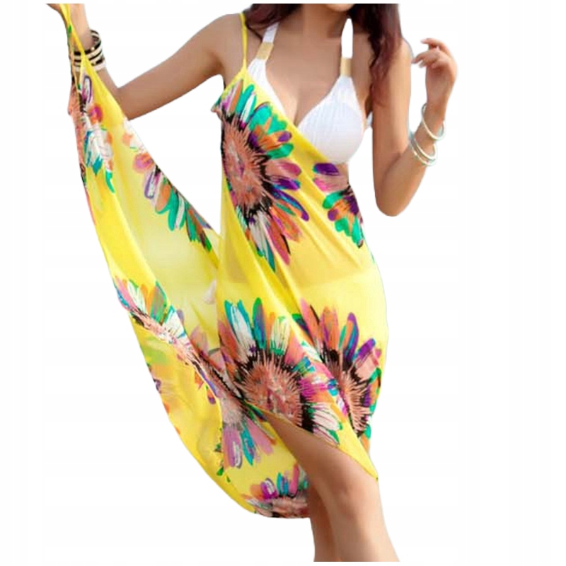 PAREO PLAŻOWA TUNIKA SUKIENKA DAMSKA LETNIA KOLORY