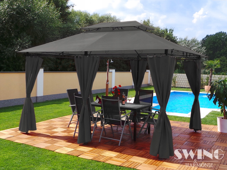 PAWILON NAMIOT OGRODOWY 3x4 LED ŚCIANKI MOSKITIERA Kod producenta 10