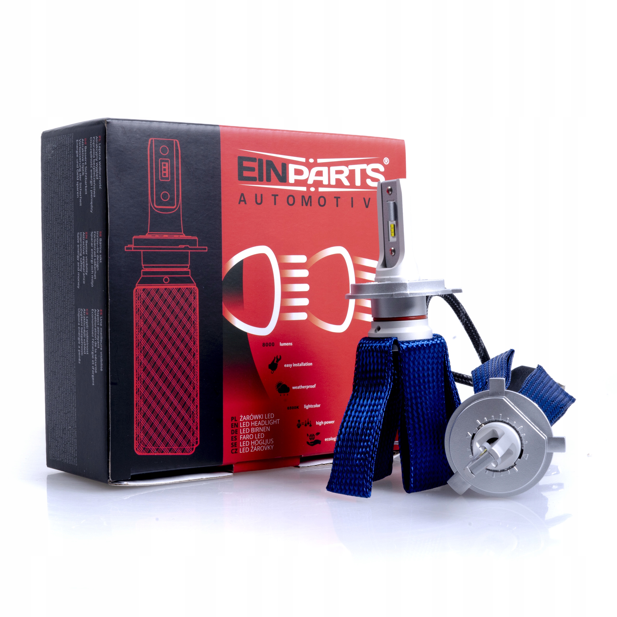 Einparts Led žárovky H4 Premium Octopus Canbus