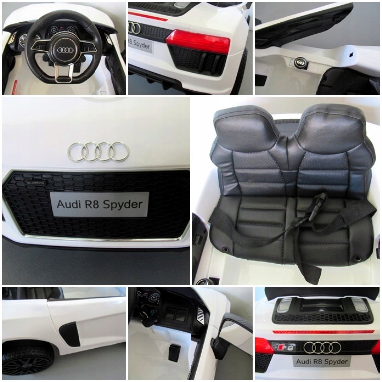 AUDI R8 Auto na akumulator EVA SKÓRA Pilot 2.4G Liczba drzwi 2