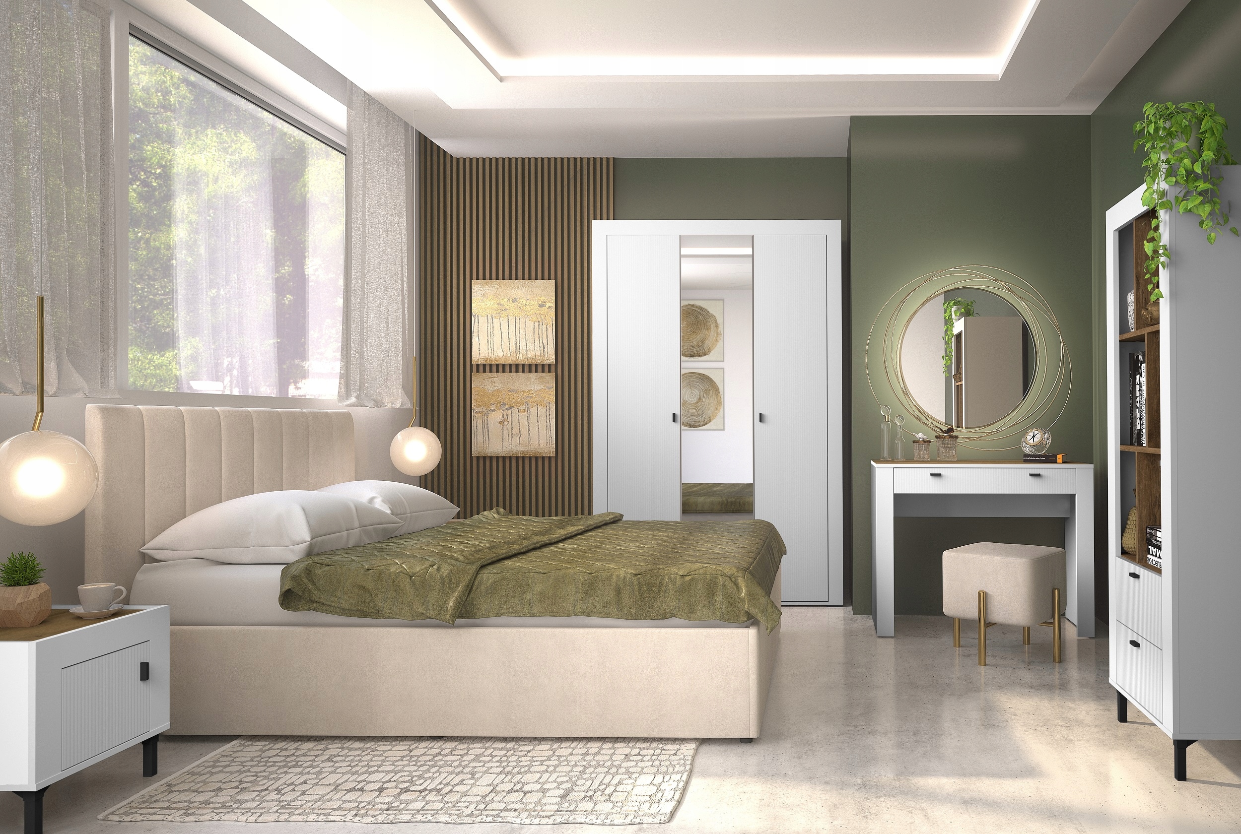 meble mała szafka nocna czarna +kolor stolik nocny na nóżkach Mossa 11 Marka Dolmar