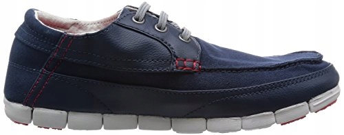 Crocs Boty Mokasíny Stretch Sole Lace-up 39,5 m7 Navy/Pearl White