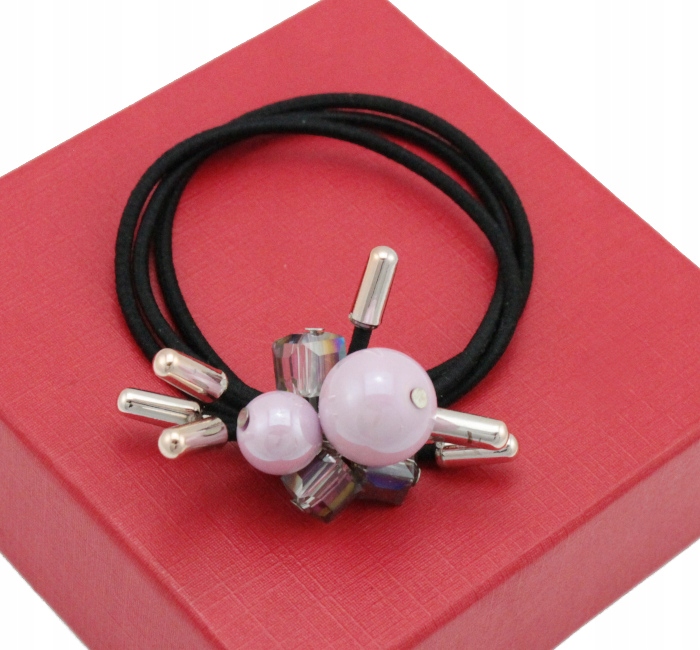 

Gumka Do Włosów Trio Crystal Jasna Lilia