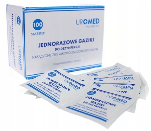 

Środek odkażający Uromed Gaziki 100szt.