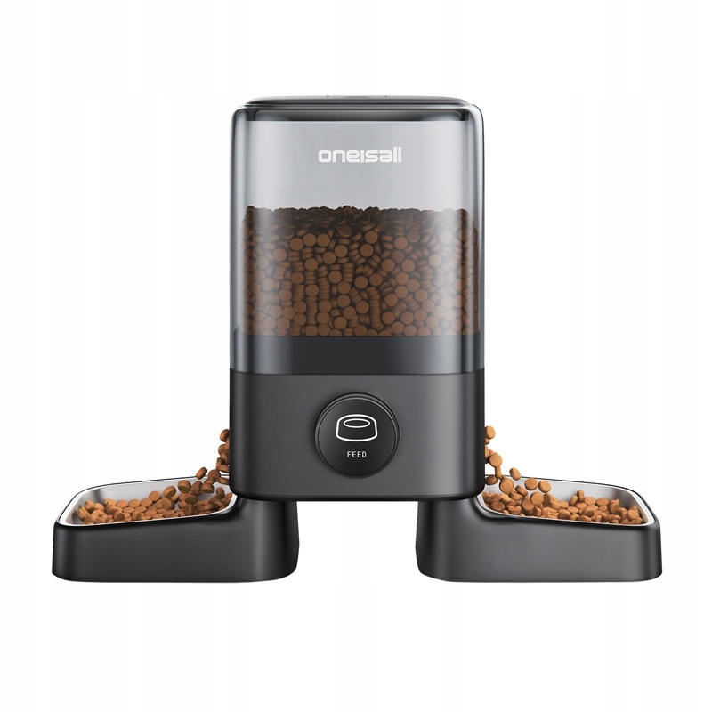Levně Dvojitý automatický Dávkovač krmiva Miska Oneisall Pf09 5l Pro Psa Kočku
