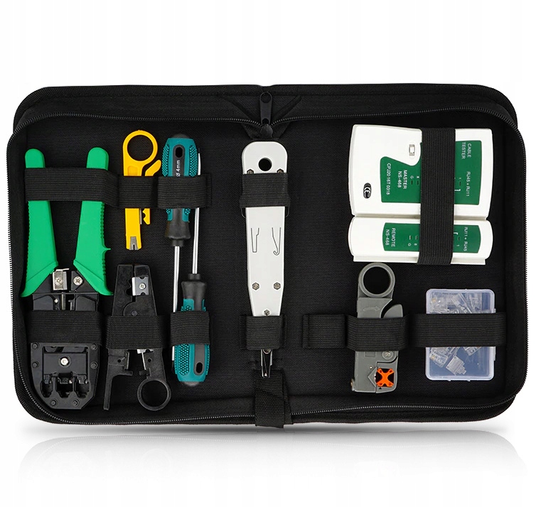 

Zestaw Tester Kabli Zaciskarka Rj 45 Wtyk RJ45