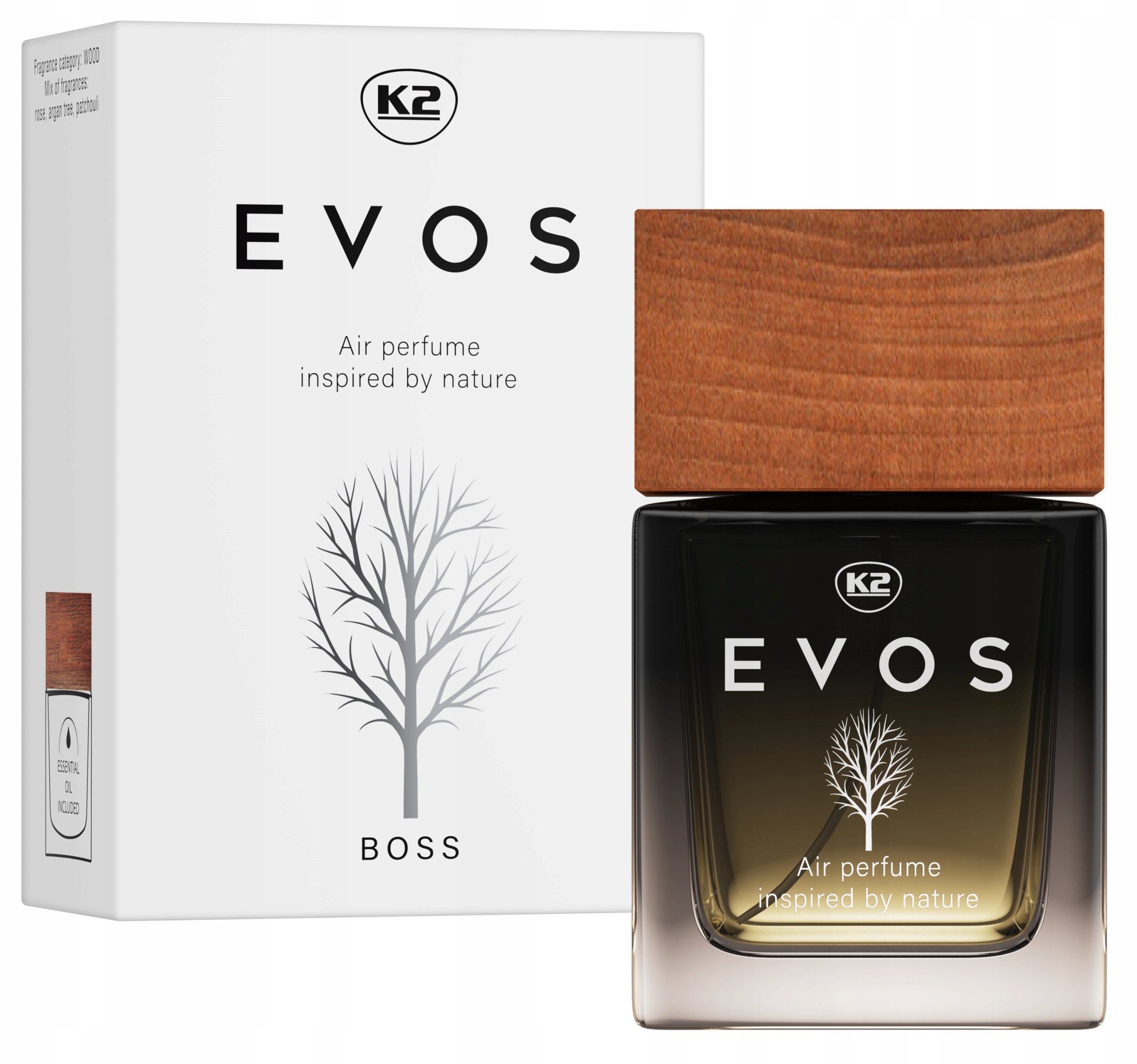 K2 EVOS BOSS flakon 50ml perfumy do auta zapach Rodzaj atomizery