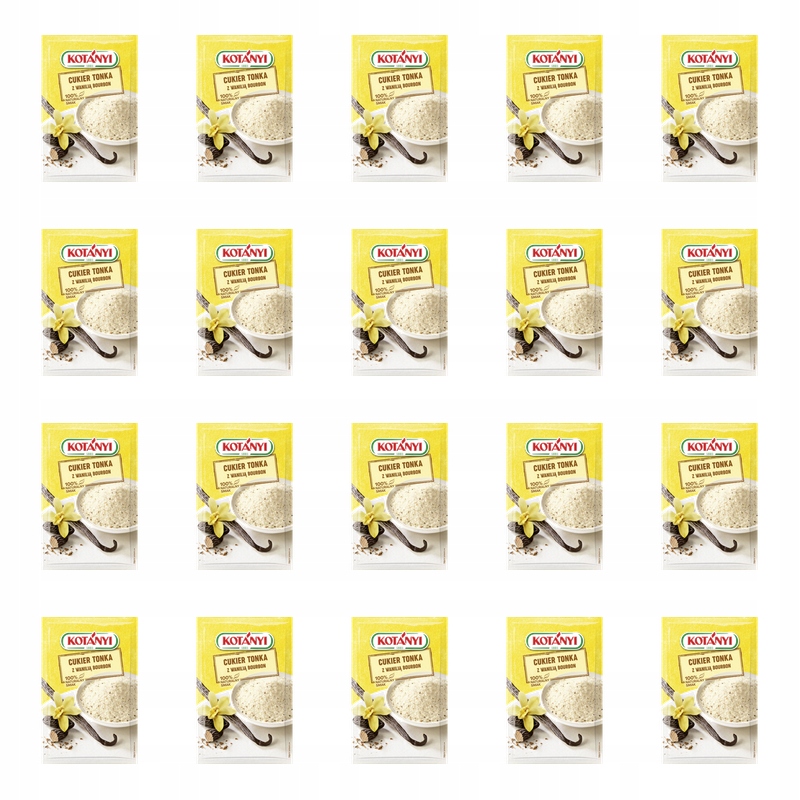 Kotanyi Cukier Tonka z wanilią Bourbon 20g X20