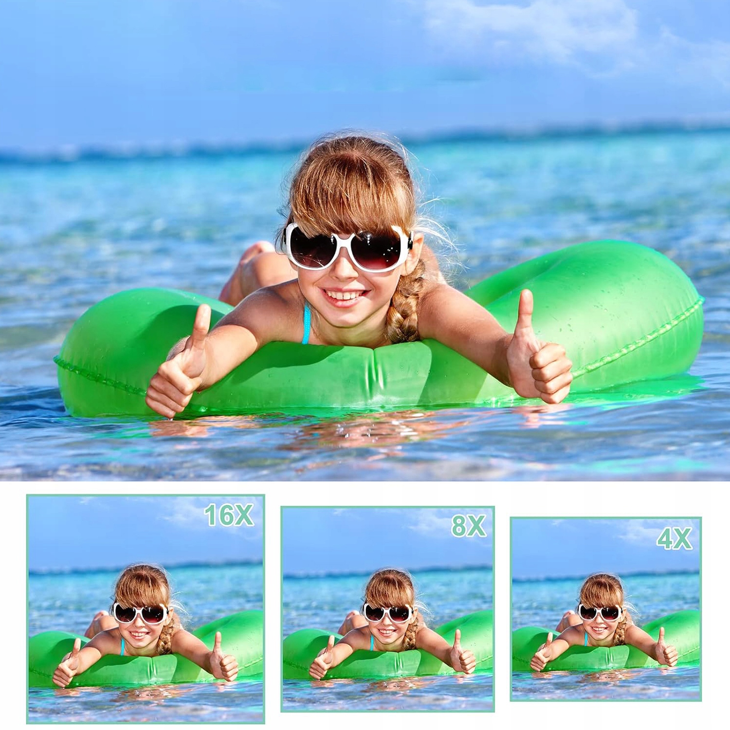 APARAT CYFROWY FOTOGRAFICZNY HD 1080P 44MP Z ZOOMEM CYFROWYM 16X ANTI-SHAKE Stabilizacja cyfrowa