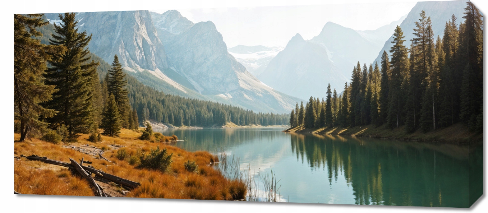 Obraz 90x40 cm obraz na plátně do obývacího pokoje Ložnice Panorama Les