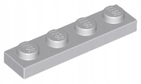 

Lego 3710 J szary (lbg) 1x4 płytka plate 1szt Nowy