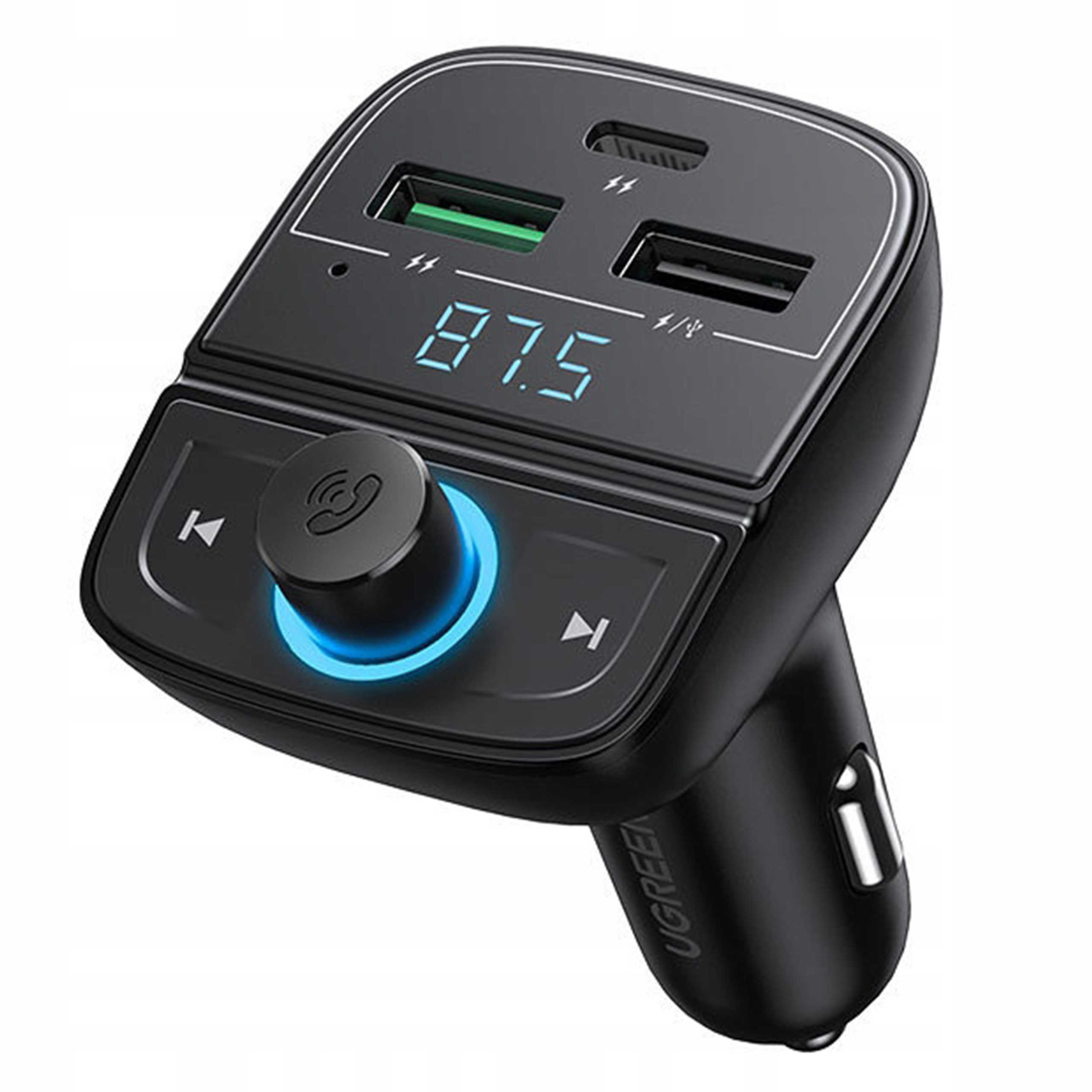 Ugreen Bluetooth Transmiter 5.0 Automobilová MP3 3xUSB Tf micro Sd