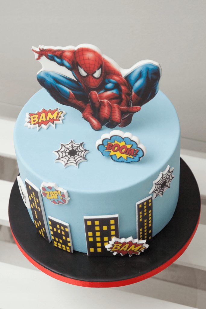 ZESTAW do dekoracji tortu SPIDERMAN 2D 12 el. Rodzaj ozdoby cukrowe