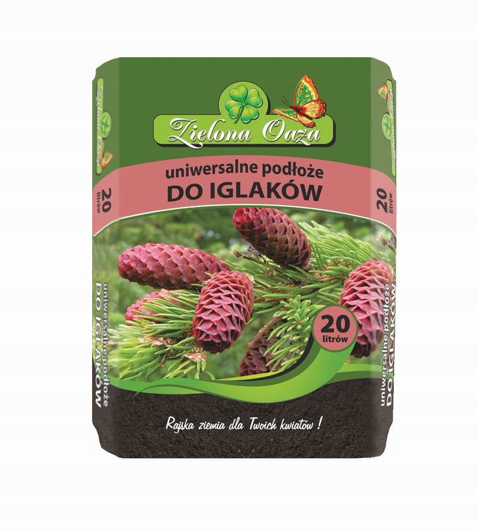 

Ziemia Podłoże Do Iglaków 20L Zielona Oaza