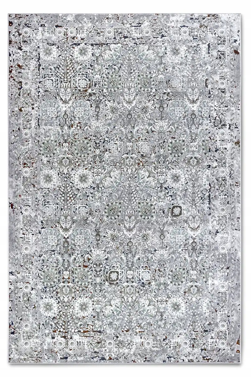 Tradičný koberec do obývačky 155 x 235 cm, klasický krémovo šedý vzor