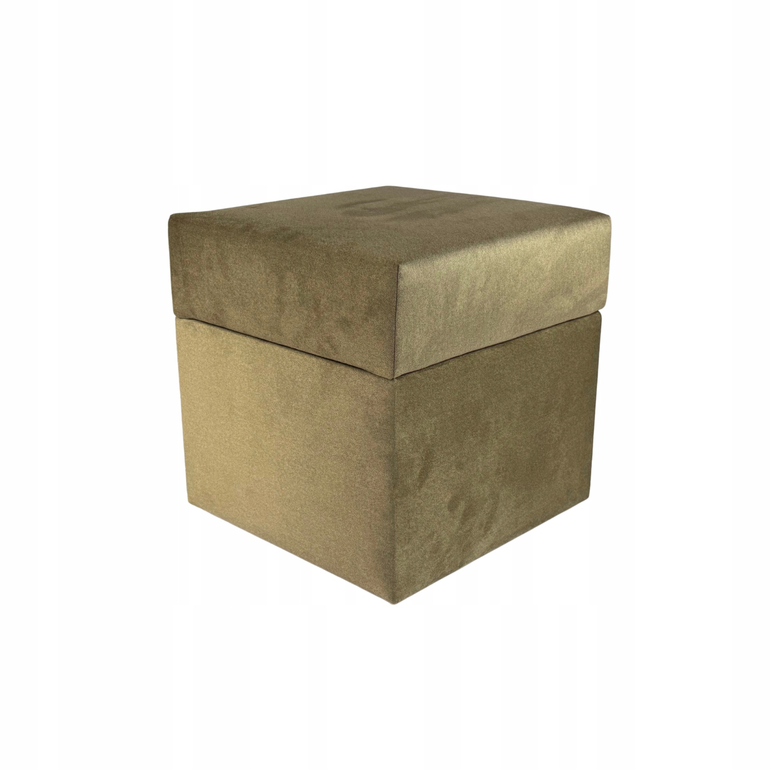 Taburet čtvercová, otevíratelná, velurová, teplá béžová, snadno čistitelná, nehořlavá