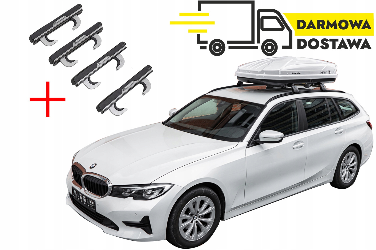 

Box Dachowy Everest Bagażnik 450L Madrid Biały