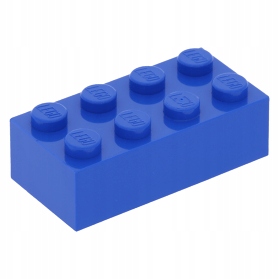 

Lego Klocek 2 x 4 Niebieski Blue 3001 Nowy