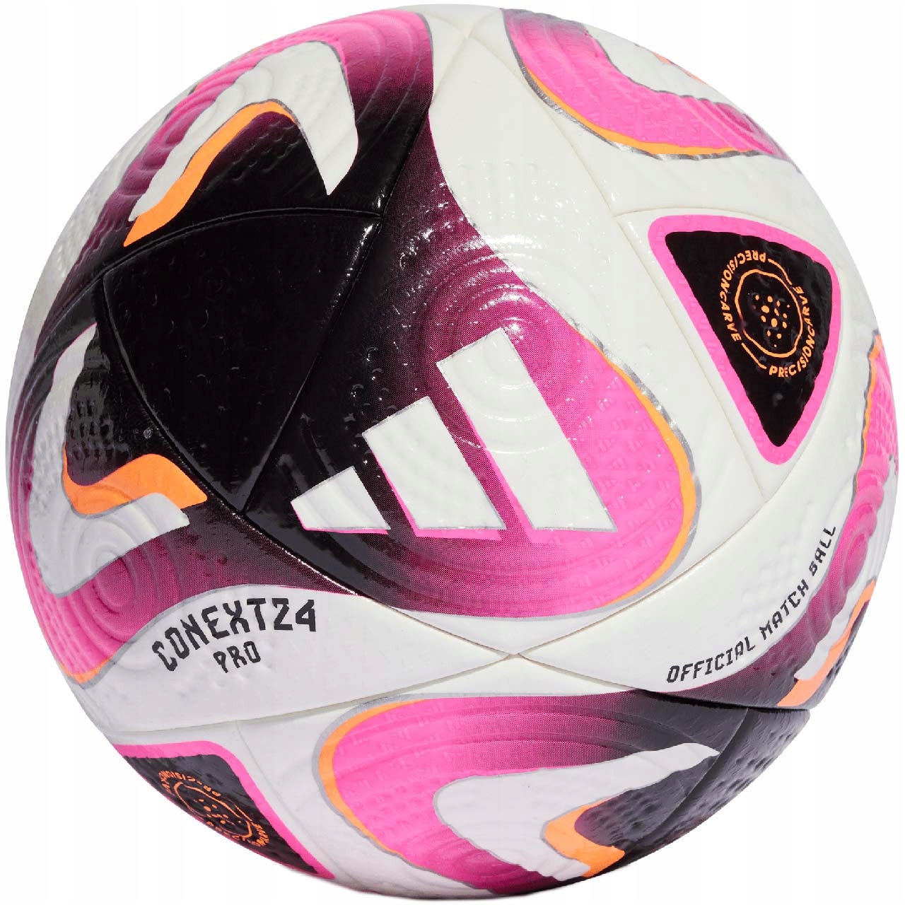 Fotbalový míč adidas Conext 24 Pro bílo-růžový 5