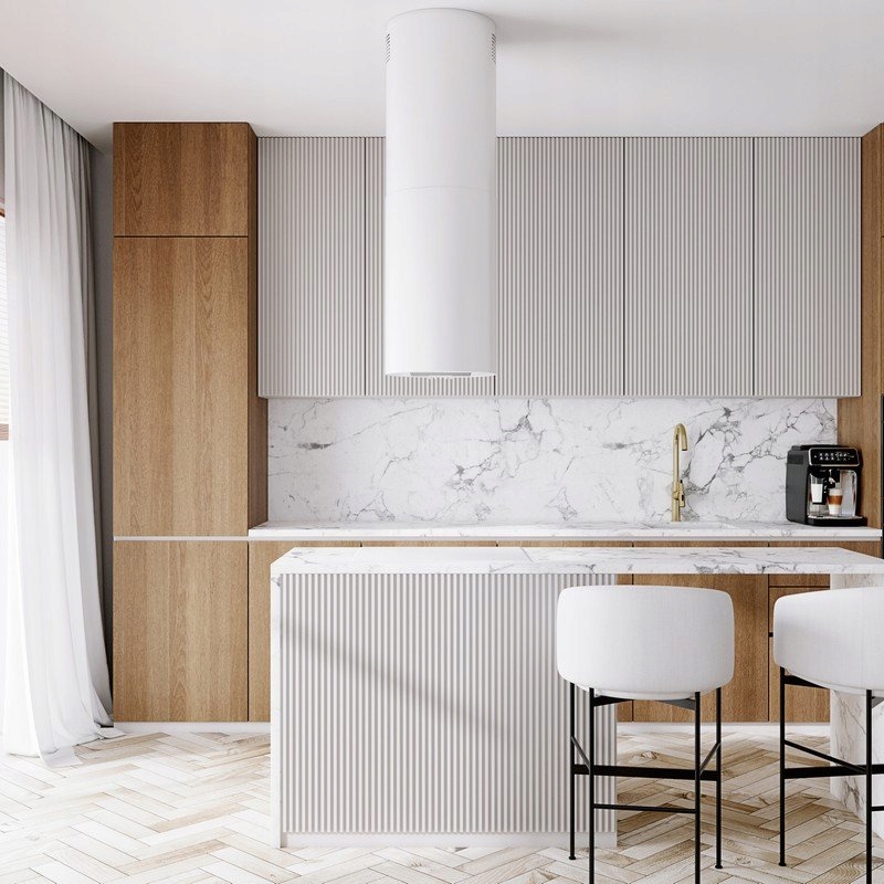 Okap wyspowy tuba rura walec Globalo LOBELIO ISOLA Model LOBELIO ISOLA 39.1 WHITE