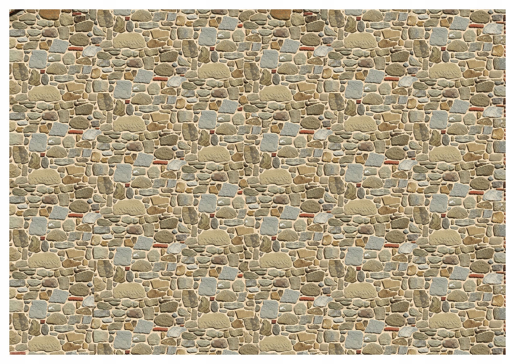 Fototapeta flizelina Kamenná mozaika textura béžové a šedé 416x254 lepidlo