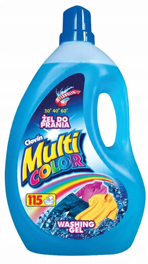 

Żel Do Prania Clovin Multicolor 4 L 115 Prań