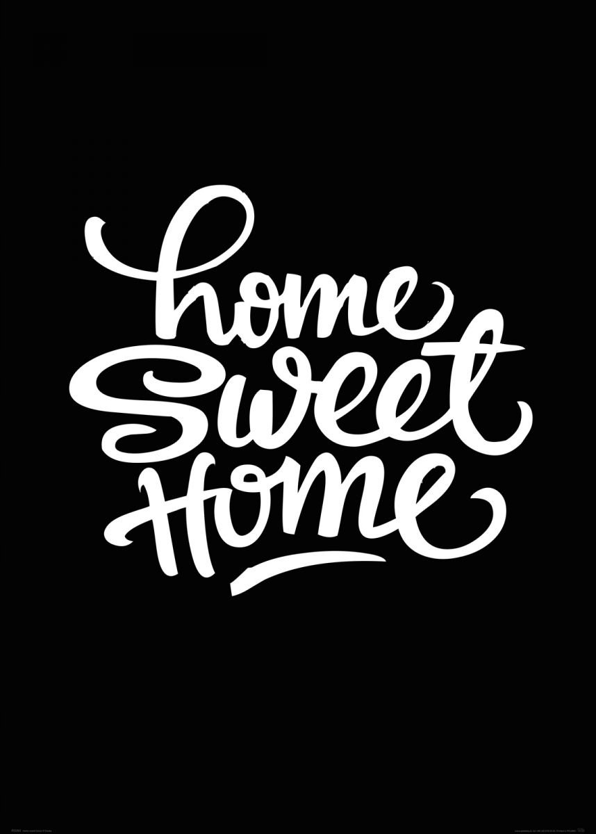 

Home sweet home Plakat ścienny z napisem 50x70 cm