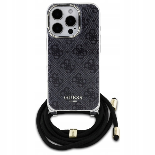 Pouzdro Guess pro iPhone 16 Pro Max, crossbody pouzdro na krk a obal