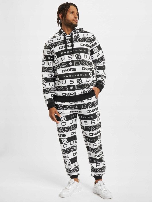 Dangerous Dngrs souprava pánská Tracks Oversized Sweatsuit Black 3XL černá
