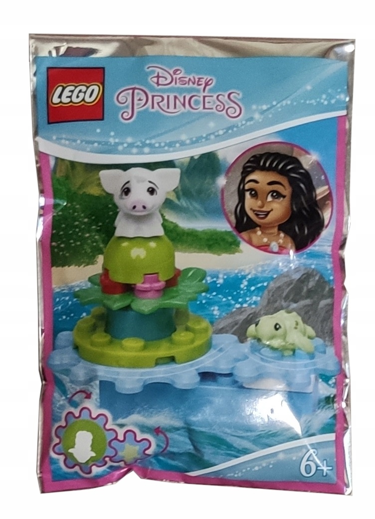 Zestaw Lego Disney Princess Minifigure Polybag Pua Pig and Turtle #302008