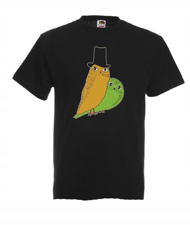 

M Koszulka Męska Sowa Sowy Kolorowa Sówka Owl