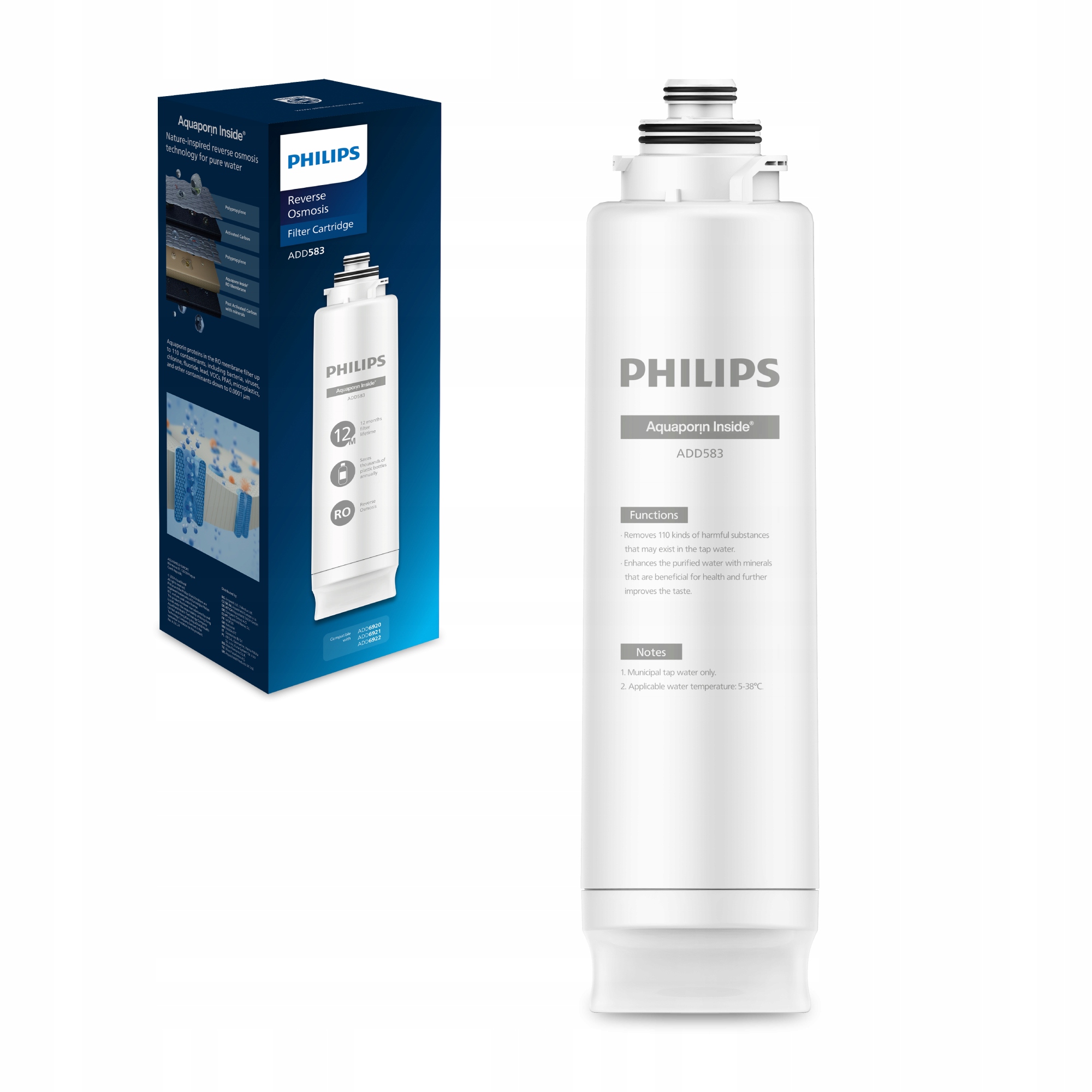 Filtr wymienny 5 w 1 Philips ADD583 do stacji filtrującej ADD6920BK