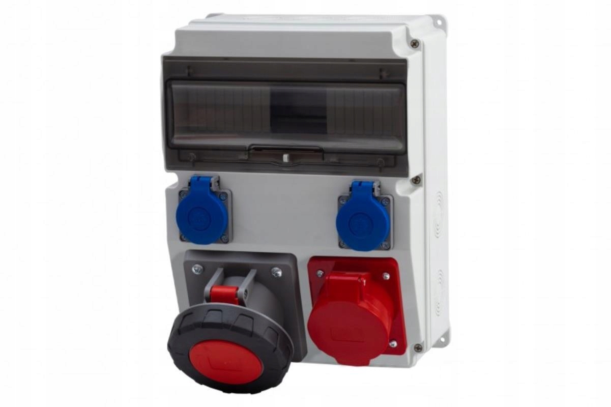 Rozvaděč Caja 16A/5P, 63A/5P, 2x230V 12M IP65