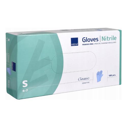

Abena Rękawiczki S nitrylowe bezpudrowe, 100 szt