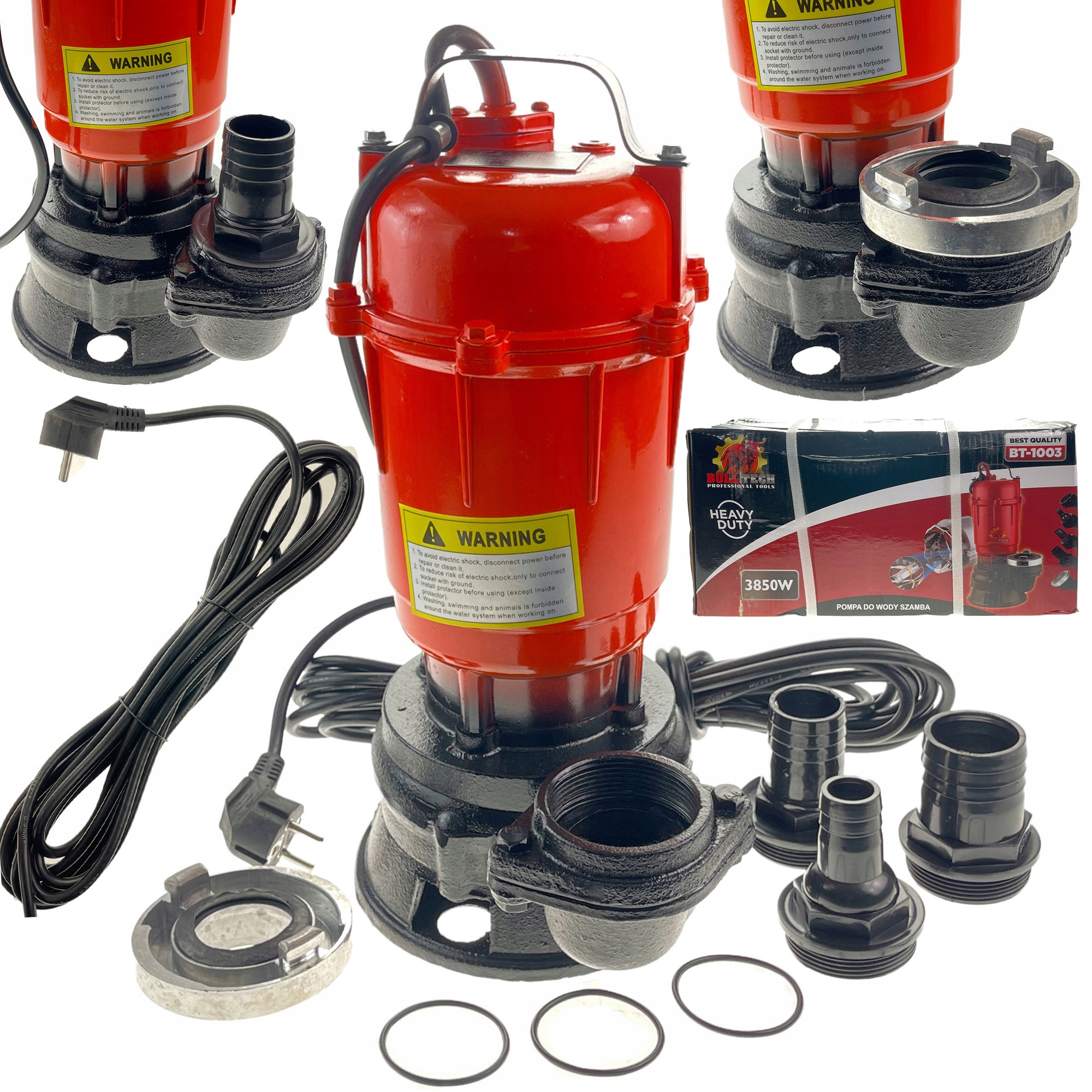 Pompa Do Wody Szamba 2'' 3850W 4xZŁACZKI Krućce Storz