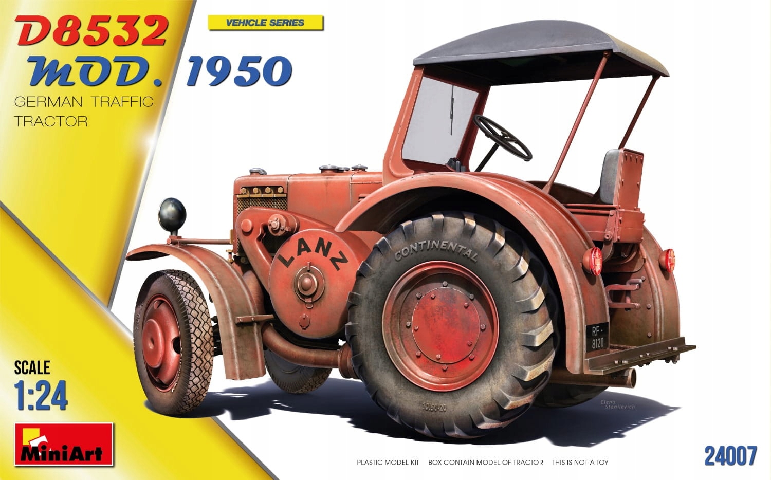 Německý dopravní traktor D8532 Mod.1950 1:24 MiniArt 24007