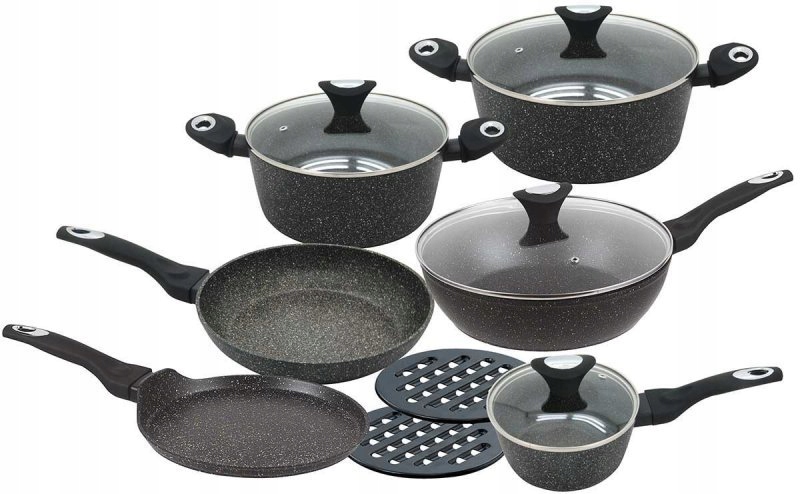 Sada 12 Kusů Granitových Hrnců Klausberg KB-7201