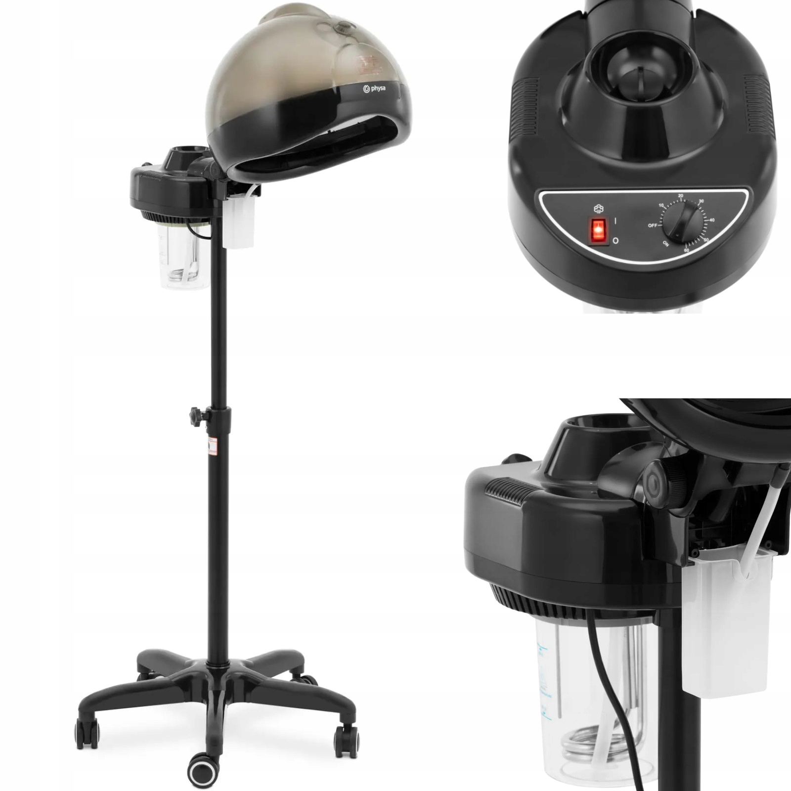 Kadeřnická sauna, zvlhčovač pro péči o vlasy stojící 0.75 l 750 W