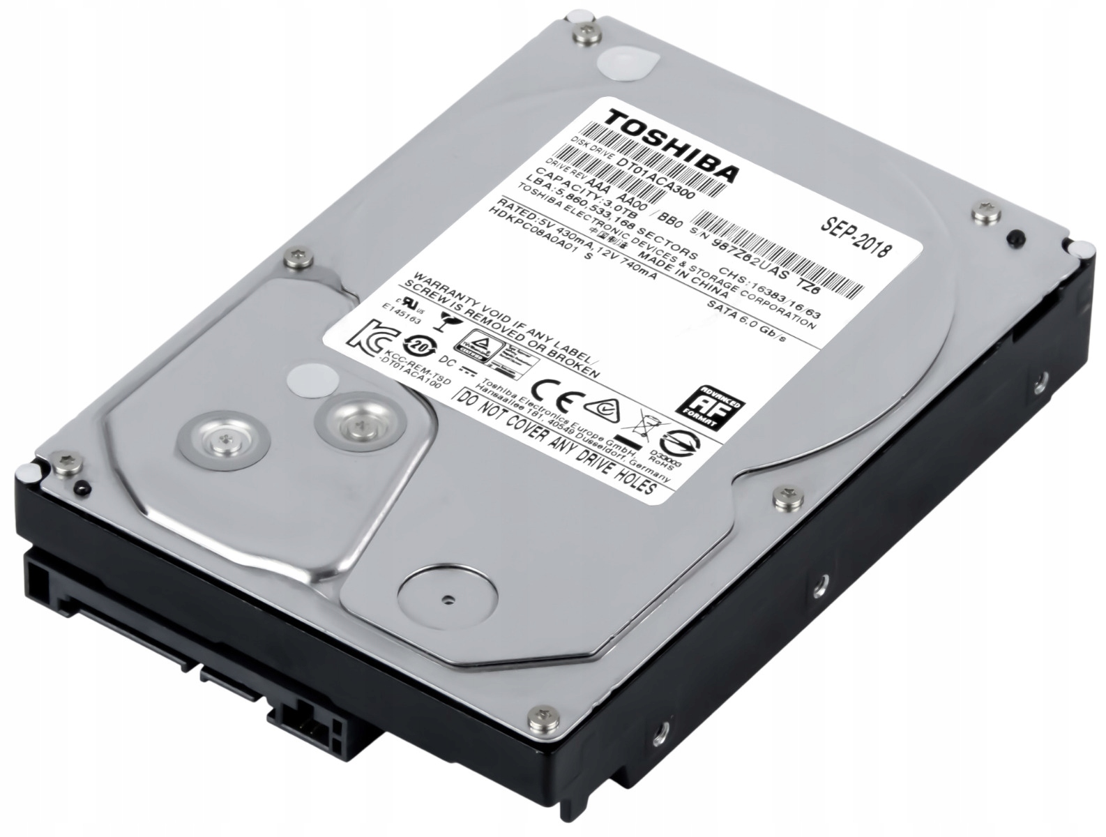 Dysk twardy Toshiba 3TB 7.2K 64MB Sata III 3.5'' DT01ACA300 New