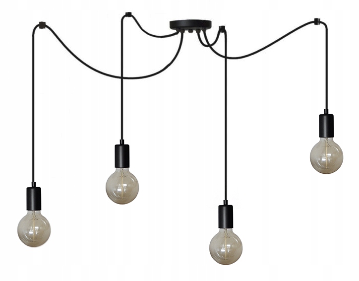 

Lampa Wisząca/sufitowa Led Loft Pająk 4 E27