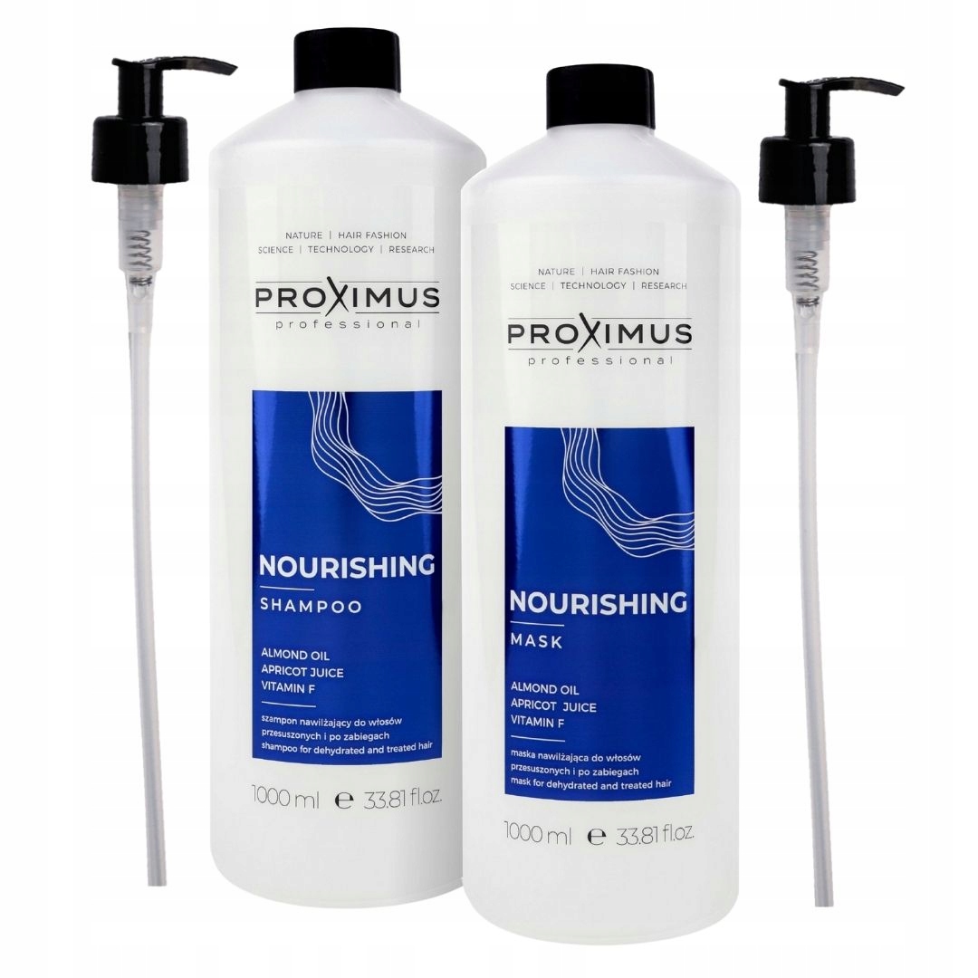 Szampon Maska do włosów przesuszonych Nourishing pompki