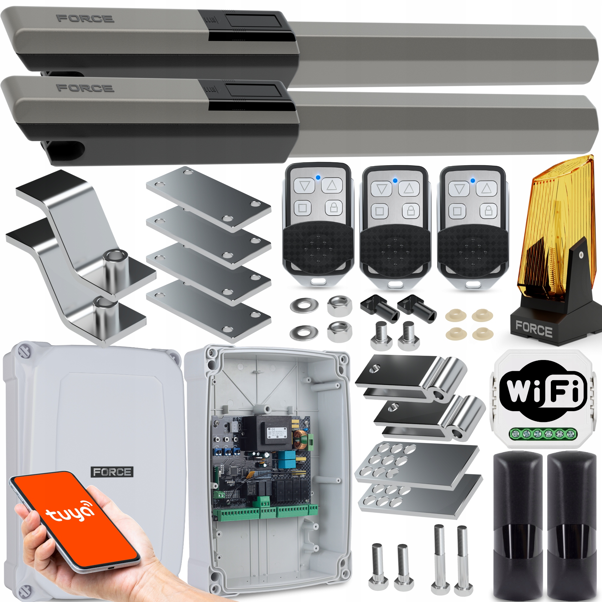 Sada Pro Křídlovou Bránu Force GT500 Ls Do 10 M 1000 Kg S Koncovkami