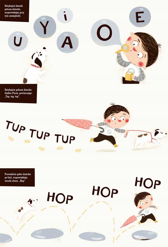 Zestaw dla malucha Pucio uczę się mówić Zabawy gestem + Co robi Pucio Tytuł Pucio Zabawy gestem i dźwiękiem