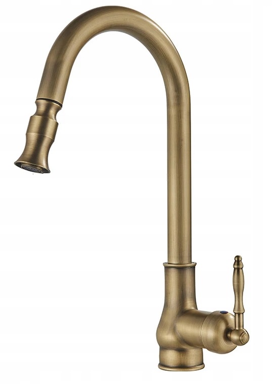 Kuchynská batéria Old Retro Mosadz