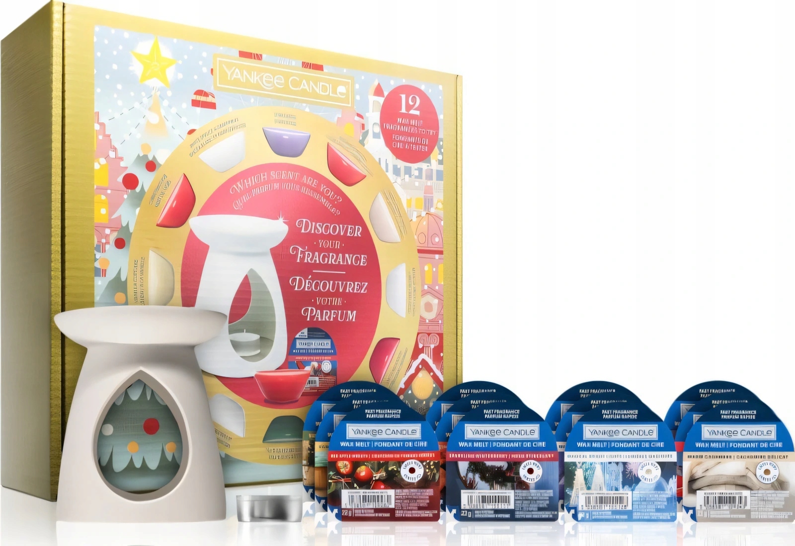 Yankee Candle Vánoční sada 2024 lamp pro aromaterapii a vonné vosky