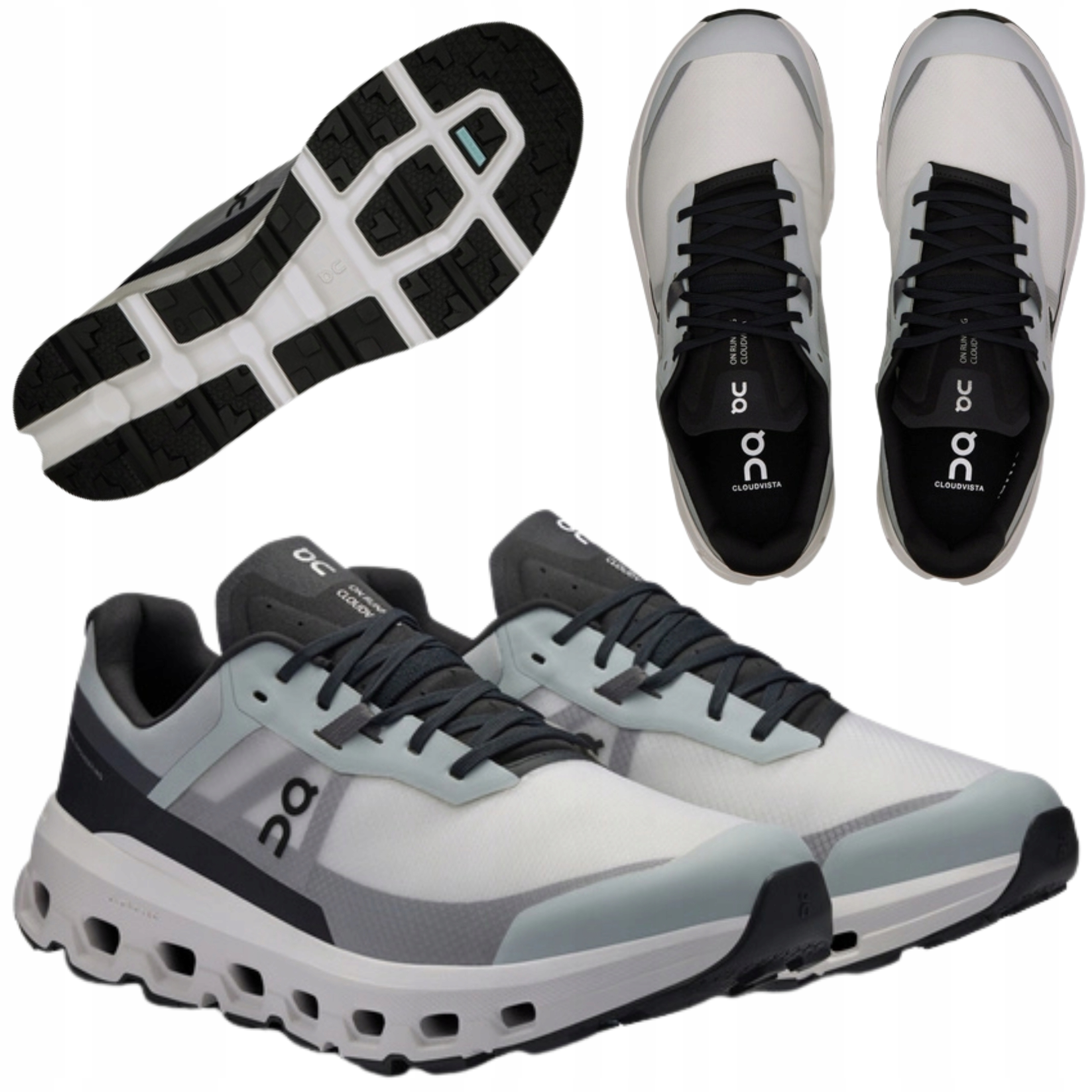Buty do Biegania w Terenie Sportowe On Running Cloudvista 2 Szare Roz. 42