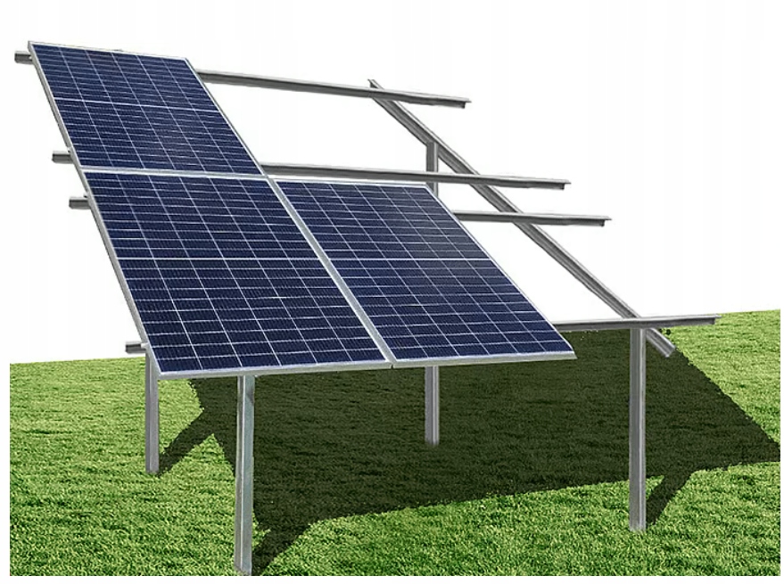 Modulární pozemní konstrukce fotovoltaika půda 3kw 6 Kusů Panely 500w