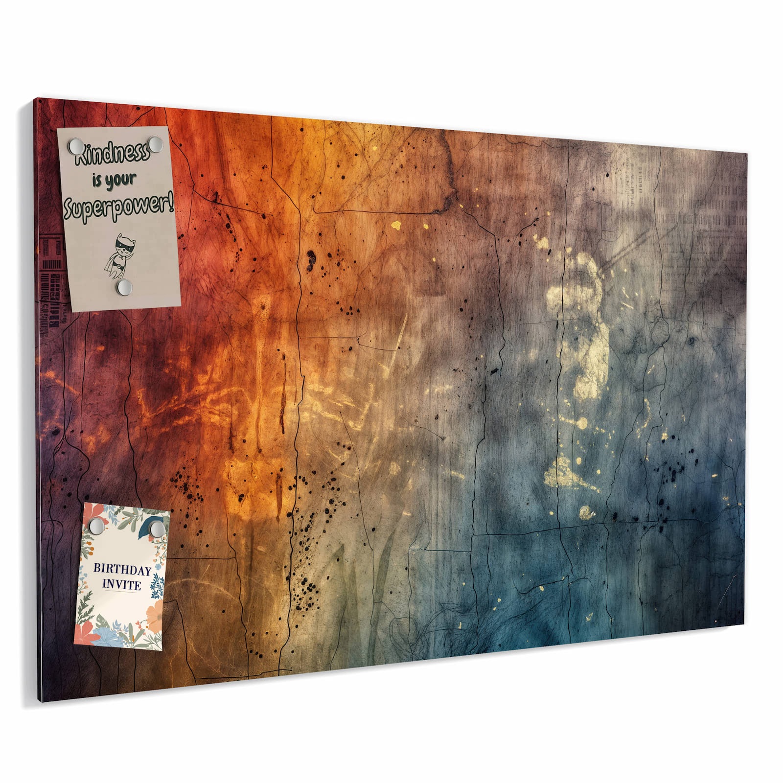 Magnetická tabule Abstraktní Paleta barev 60 × 40 cm
