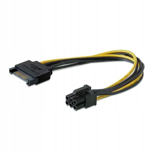 

Kabel zasilający Kartę Graficzną 6Pin Vga z Sata