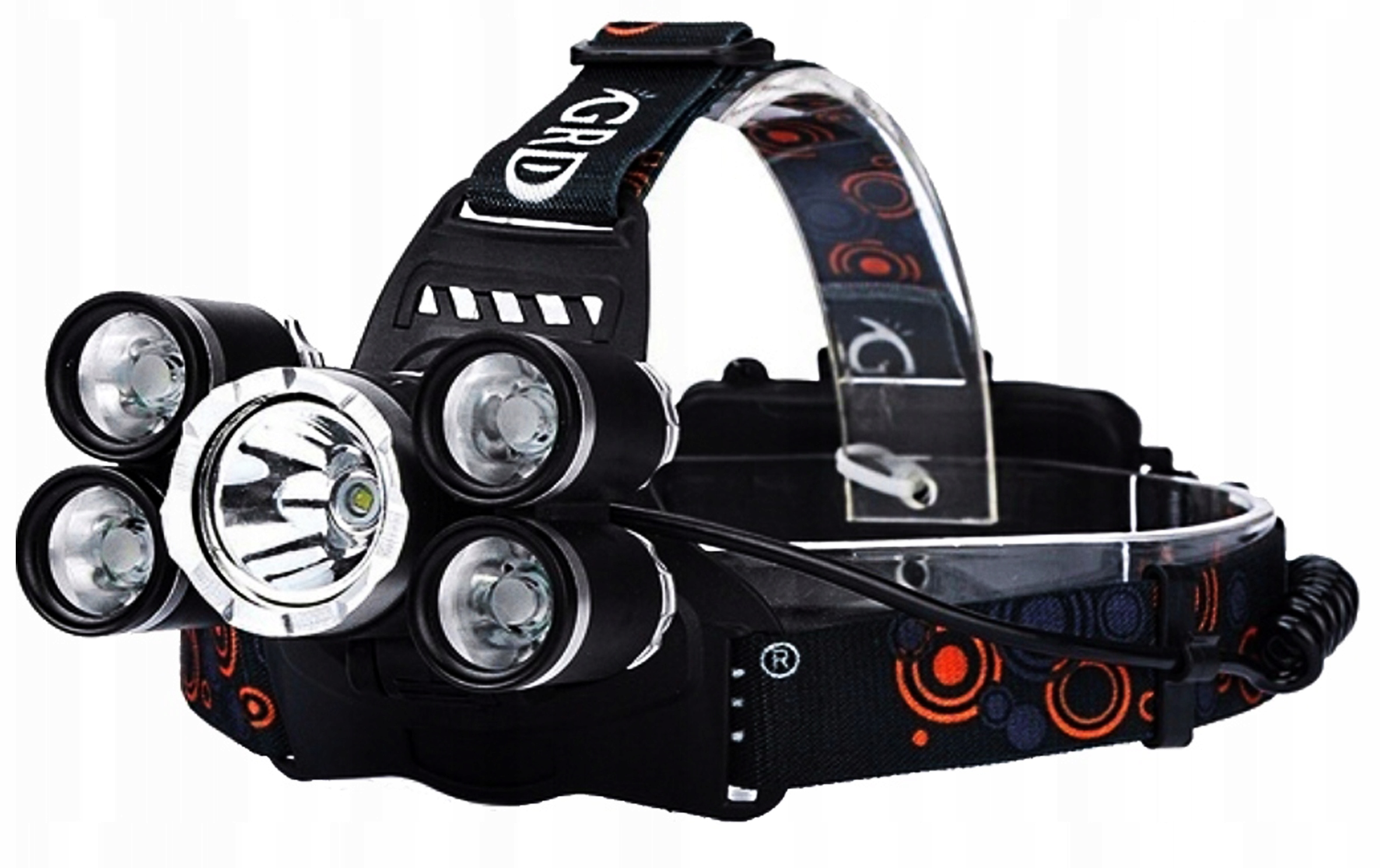 LATARKA Lampka CZOŁOWA WODOODPORNA MEGA MOC 4400LM 8000M MOC TURBO XXXXXXXL Źródło światła LED